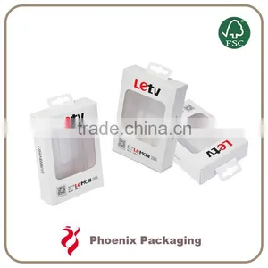 Custom White Art Paper Packaging Box With PVC Window thumbnail-3