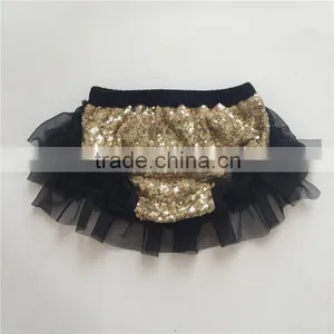 Popular in USA Baby Clothing Wholesale Cotton Baby Bloomers With Chiffon Ruffle thumbnail-5
