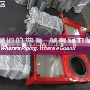 Large Size Casting Pneumatic Slurry Knife Gate Valve thumbnail-2