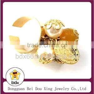 Fashion 18k Gold Plated Stainless Steel Virgin Mary And Jesus Cross Religious Mens Ring With CZ Stone Quality Choice thumbnail-1