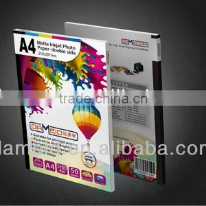 High Quality 220g Double Side Color Matte Inkjet Paper (A4*50) / Name Card Paper, Factory Supply thumbnail-1