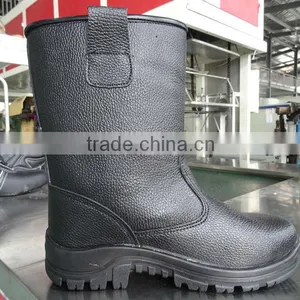 Safety Footwear Manufacture Cowskin Leather Winter Safety Boots Military Safety Boots thumbnail-2