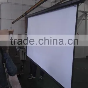 Factory Low Price 200 Inch Matte White Motorized Projector Screen Electronic Projection Screen thumbnail-1