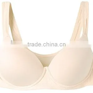 Hot Sell Ladies Popular Underwear Solid Microfiber Soft Comfortable Supported Sport Bra thumbnail-3