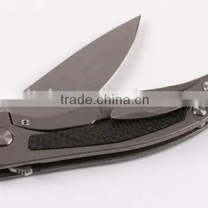 OEM Carbon Handle Folding Knife With D2 Blades thumbnail-4