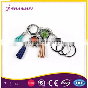 ODM Offered Factory Round Frame Flower Image Custom Metal Key Ring thumbnail-6
