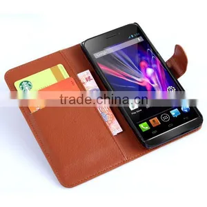 High Quality Leather Wallet For Wiko Wax Case thumbnail-3
