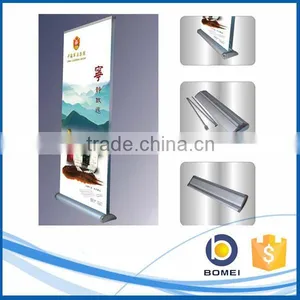 New Style Model 19 Double Sided Roll up Advertising Stand, Aluminum Standing Roll up Display thumbnail-1