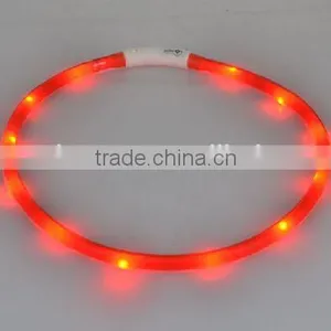 Cheapest Custom Logo Pet USB Rechargeable Silicone LED Flashing Dog Collar thumbnail-3