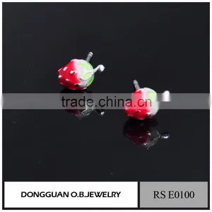 Wholesale European Style Free Shipping Silver Stud Earrings thumbnail-4