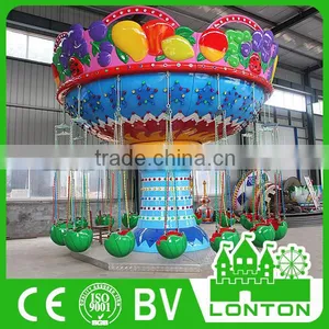 Fun Rides Kids Swing Carousel Chair Mini Fruit Flying Chair Machinery Equipment thumbnail-1
