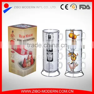 Stackable Coffee Mug With Stainless Steel Stand thumbnail-1