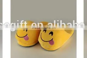 High Quality Purple Devil Plush Animal Cute Emoji Slippers for Wholesale thumbnail-2