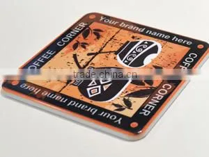 Wholesale Sublimation Heat Printing Square Polymer Coaster/customized Coaster thumbnail-2