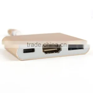3 In 1 USB Type C To HDMI Adapter USB-C Hub for New Mackbook thumbnail-3