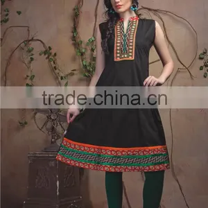 Pure Cotton Lahariya Style Printed Kurti thumbnail-3