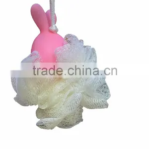 Rabbit Bath Sponge,Animal Bath Toys,Rabbit Head Sponge Lily thumbnail-3