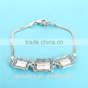 Antique Jewelry 925 Sterling Silver Men Bead Charm Bracelet Jewellery thumbnail-3