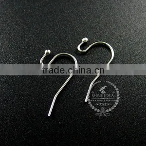 12*21mm Brass Plated Rhodium Kidney Earrings Hoop DIY Jewelry Findings Supplies 1702078 thumbnail-1
