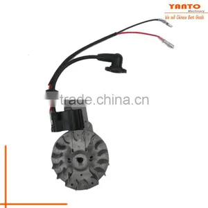 High Quality Gasoline Brush Cutter Ignition Coil and Magneto Flywheel Spare Parts for 1E34F thumbnail-5