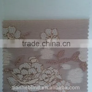 Flower Jacquard Zebra Blinds Fabrics, Sun Shade Zebra Blinds thumbnail-3