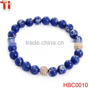 Latest Fashion Bangles Lapis Lazuli Bead Bracelet thumbnail-4