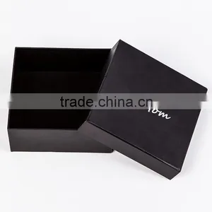 Black Cardboard Gift Package Hard Gift Paper Box thumbnail-4