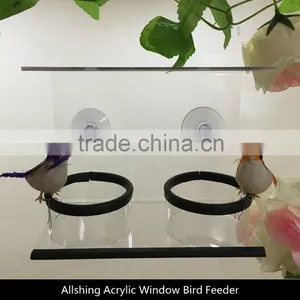 Wholesale Window Bird Feeder Clear Acrylic Bird Feeder With Strong All-Weather Suction Cups AS011 thumbnail-2