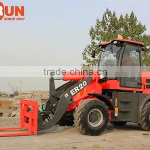 Everun Machinery ER20 Front End Compact Wheel Loader With Adjustable Steering Wheel thumbnail-2