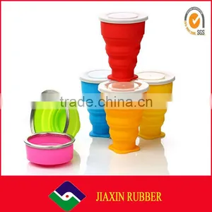 Promotional Portable Mini Drinking Silicone Folding Cup thumbnail-1