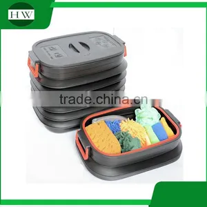 18L 37L 60L 25L Car Truck Collapsible Foldable Plastic Boot Organizer Organiser Trunk Organizer With Lid With Handle thumbnail-1