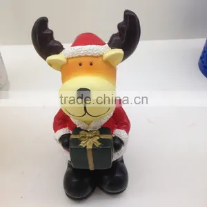 Deer Shaped Led Candle Christmas Deer Candle Led Flameless Flicking Candle for Christmas Decoritive Christmas Candles Wax Candle thumbnail-1