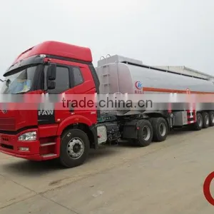 CLW 49000 Liters 3 Axle Oil Truck Semitrailers With FAW 390HP Tractor thumbnail-1
