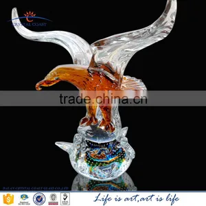 Hand Blown Murano Glass Ceagle Animal Figurine as Gift for Him thumbnail-1
