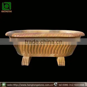 Red Marble Bathtub From Hebei thumbnail-1