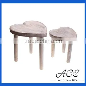 Heart Shape Wooden Stool Customization Design Stool thumbnail-1