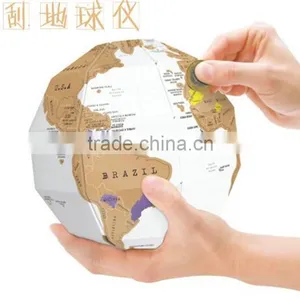 CT-529 Globe Second Generation Globe DIY Vertical Group World Map Version thumbnail-1