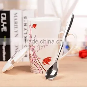 300ml Ceramic Mug With Heart Shaped Handle thumbnail-4