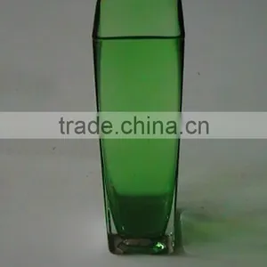 Hand Blown Square Glass Vases thumbnail-3