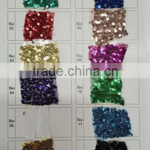 Deep Sequin Black Banquet Chair Covers thumbnail-1