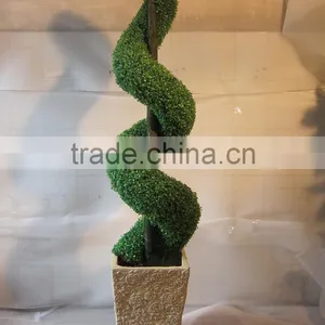 Beautiful Artificial Boxwood Plant With Plastic Pot thumbnail-1