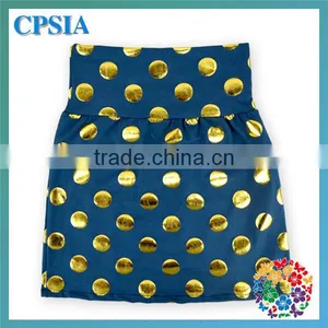 Posh Lavender Little Girls Skirts Gold Polka Dot Young Girls Wearing Short Skirts thumbnail-6