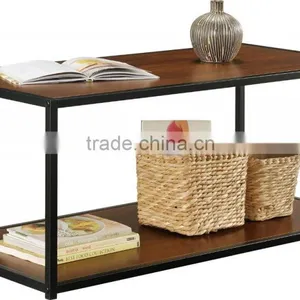 Modern Style Square Shape Console Table With Metal Frames thumbnail-1