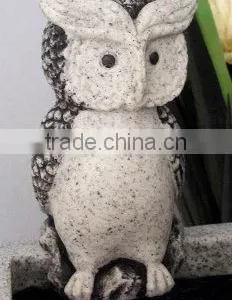 Sandstone Standing Straight Owl Garden Ornament thumbnail-1