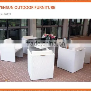 Hot Sales Synthetic Rattan Leisure Outdoor Furniture Coffee Table Set thumbnail-1