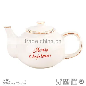 Ceramic Stoneware Tea Pot Christmas Design thumbnail-1