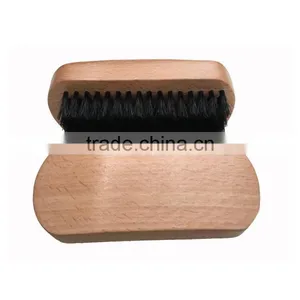 Black Boar Bristle Brush, Beech Wood Handle, Male Special Beard Brush, Can Engrave Logo thumbnail-1
