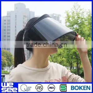 Wide Brim Sun Visor Hat Plastic Visor Hat thumbnail-1