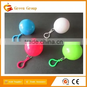 PE Poncho With Ball, Ball Poncho, Raincoat With Ball for Promotion thumbnail-1