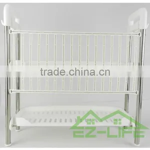 2017 Best Selling 2 Tiers Chrome Plated Kitchen Accessory Dish Rack/ Dish Drainer/Plate Rack thumbnail-6